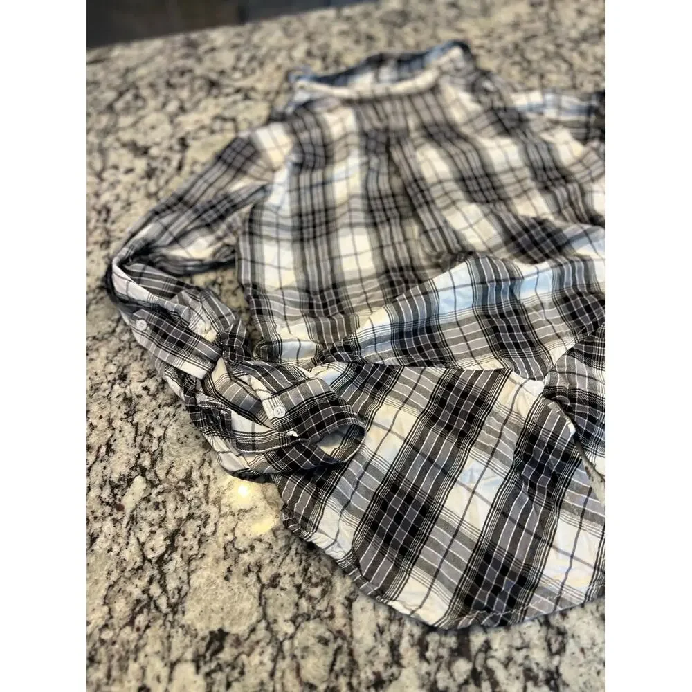 Sam Edelman women’s top size M button up high low tunic style - Picture 9 of 9